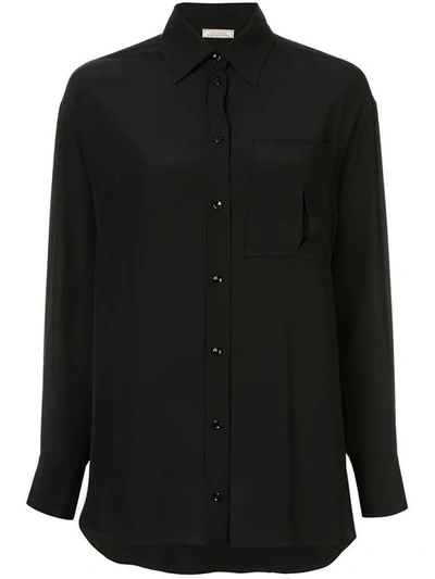 Shop Nina Ricci Patch Pocket Shirt In Black