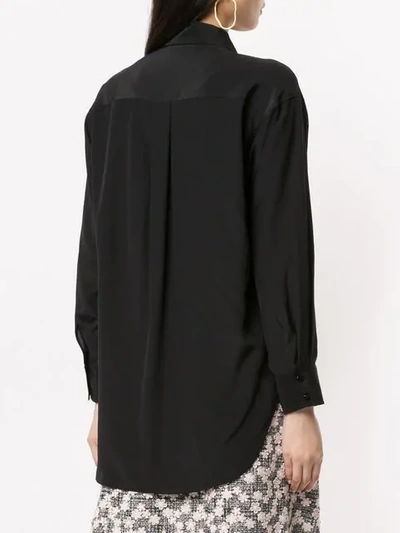 Shop Nina Ricci Patch Pocket Shirt In Black