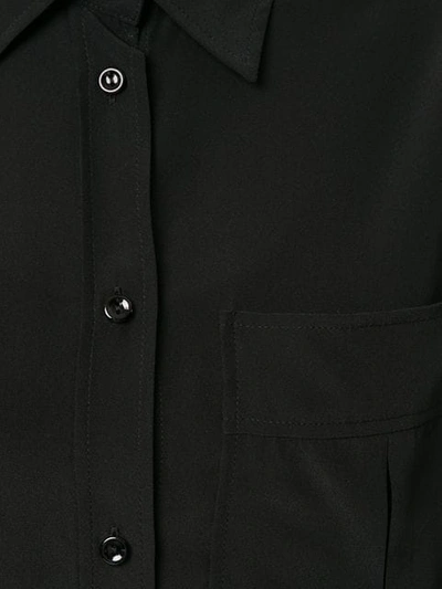 Shop Nina Ricci Patch Pocket Shirt In Black