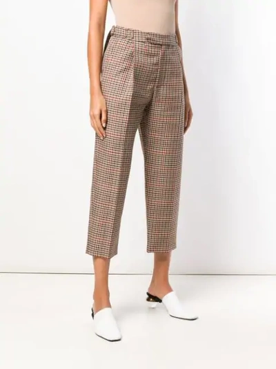 Shop Monse Pleated Trousers In Neutrals