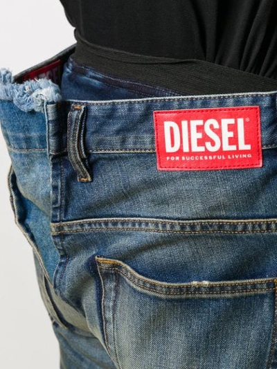 Shop Diesel Red Tag Classic Skinny-fit Jeans In Blue