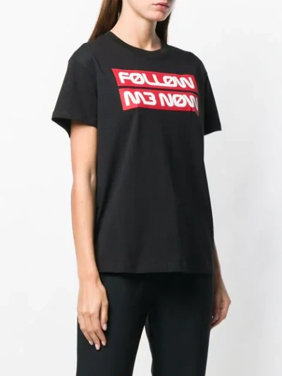 Shop Red Valentino Follow Me Now Print T In Black