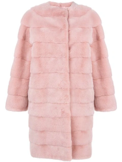 Shop Liska Luce Coat In Pink