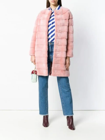 Shop Liska Luce Coat In Pink