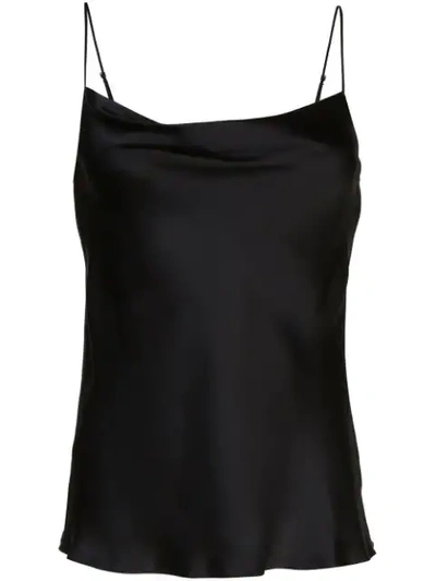 Shop Nili Lotan Cowl-neck Top In Black