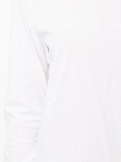 Shop Nili Lotan Long Sleeve Basic Top In White