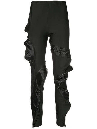 Shop Comme Des Garçons Asymmetric Zipped Trousers In Black