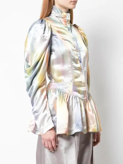 Shop Sies Marjan Ruffle Metallic Jacket In Multicolour