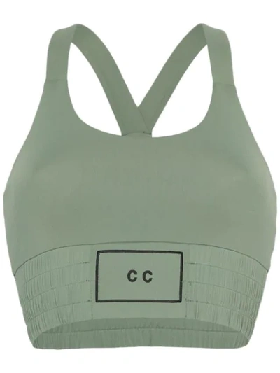 Shop Charli Cohen Contender Sports Bra In Green