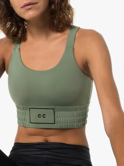 Shop Charli Cohen Contender Sports Bra In Green