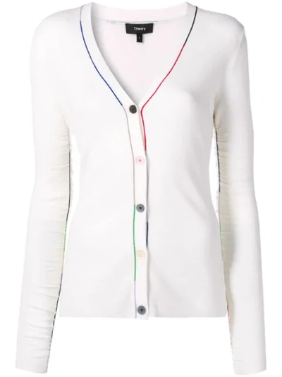 Shop Theory Slim-fit Cardigan In White