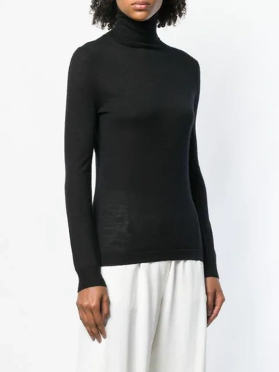 Shop Cashmere In Love Shayne Roll Neck Sweater In Black