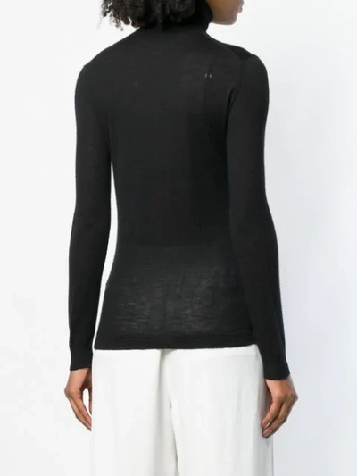 Shop Cashmere In Love Shayne Roll Neck Sweater In Black