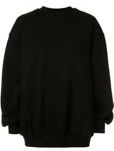 Shop Juun.j Dinosaur Print Sweatshirt In Black