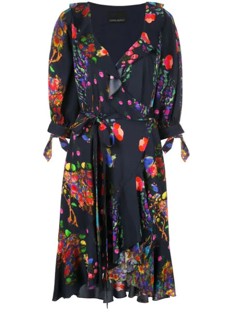 roseland ruffle wrap dress