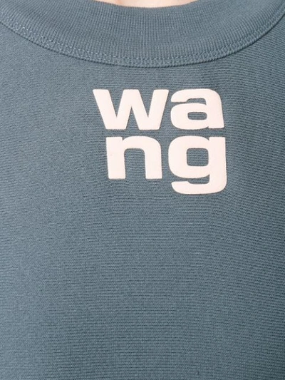 Shop Alexander Wang Logo Sweatshirt In Grey