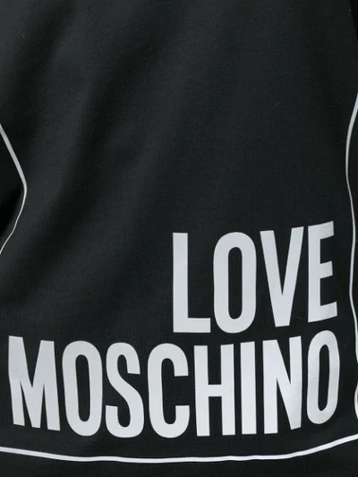 Shop Love Moschino T-shirt Mit Logo In Black