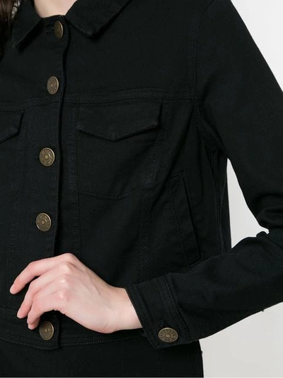 À LA GARÇONNE 五口袋设计牛仔夹克 - 黑色
