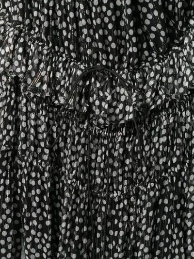 Shop Stella Mccartney Polka Dot Bouncy Dress In Black