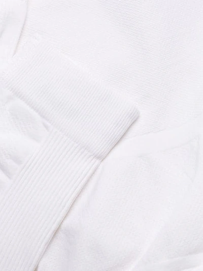 Shop Ben Taverniti Unravel Project Long Sleeve Bodysuit In White