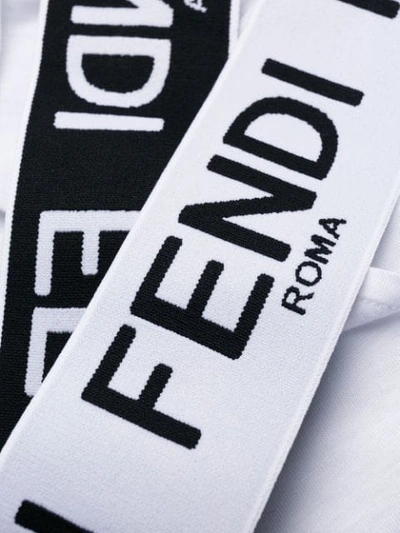 Shop Fendi Tanktop Mit Logo-print - Weiss In White