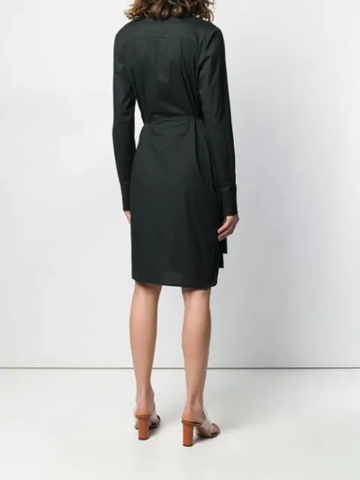 Shop A.f.vandevorst Dating Shirt Dress In Black