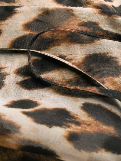 Shop N°21 Bluse Mit Leoparden-print In Brown