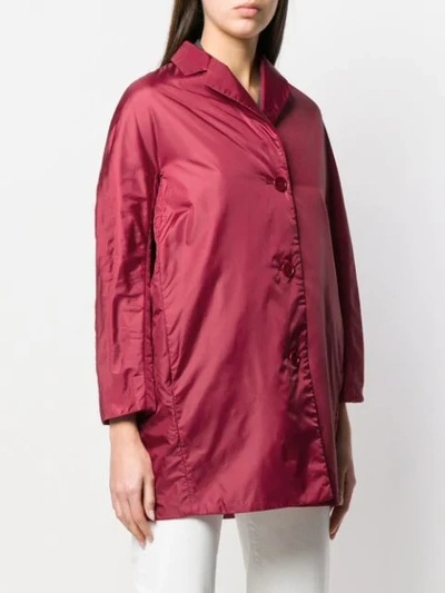 ASPESI SINGLE-BREASTED COAT - 红色