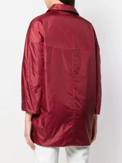 ASPESI SINGLE-BREASTED COAT - 红色