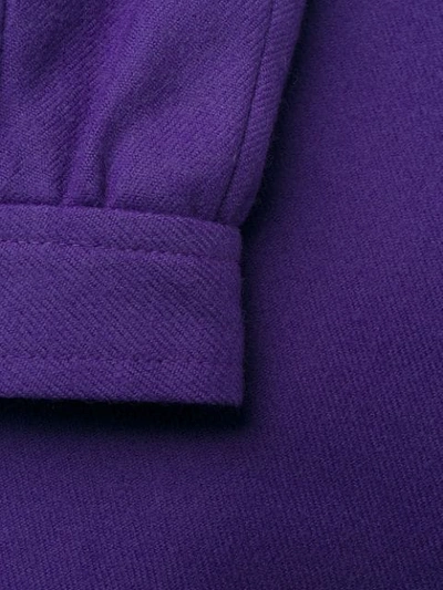 Pre-owned Saint Laurent Yves   1980's Tailored Pencil Skirt - Purple