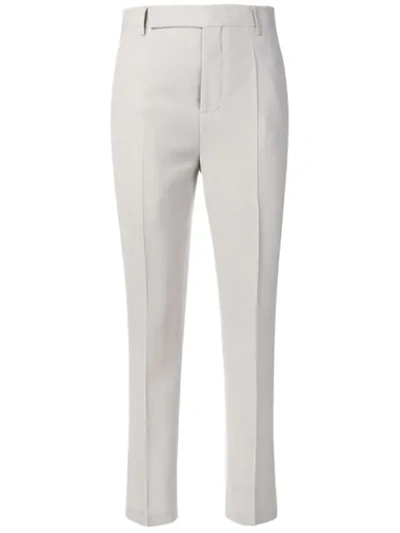 Shop Rick Owens Tailored Trousers In Grey