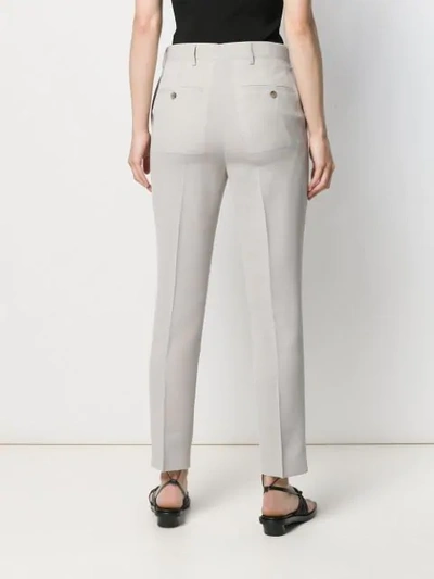 Shop Rick Owens Tailored Trousers In Grey