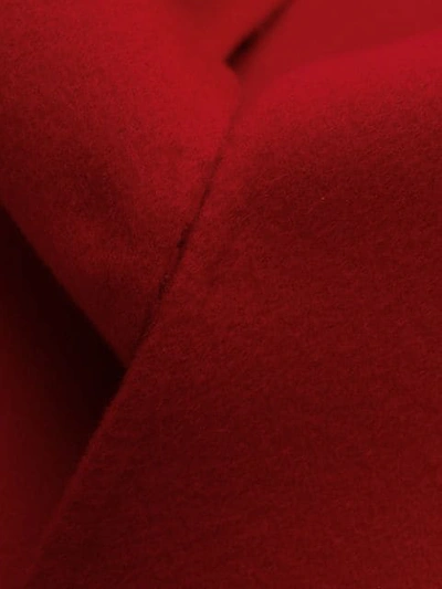 VALENTINO RUFFLED SLEEVE CAPE - 红色