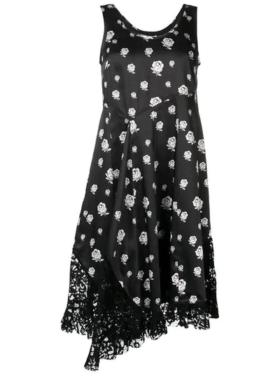 Shop Kenzo Floral Day Dress In Black
