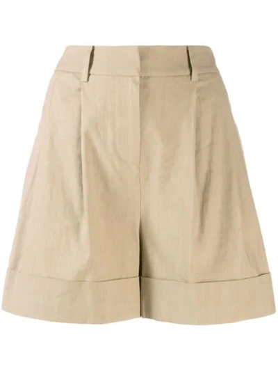 Shop Diane Von Furstenberg Chino Shorts In Neutrals