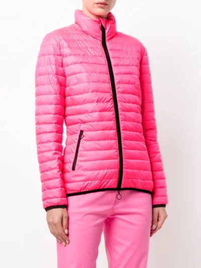 Shop Emilio Pucci Short Padded Coat In Pink