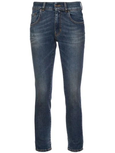 Shop 6397 Skinny Cropped Jeans In Blue
