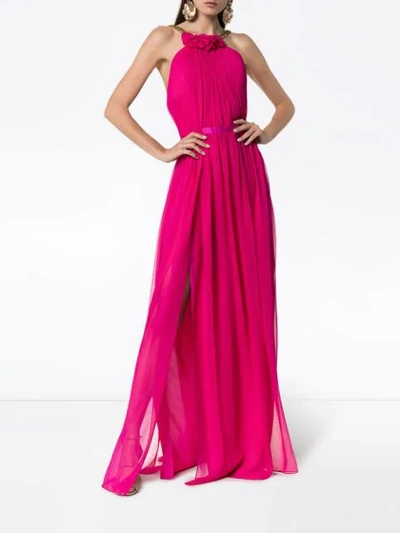 Shop Haney Emeline Chain Strap Maxi Dress In Pink