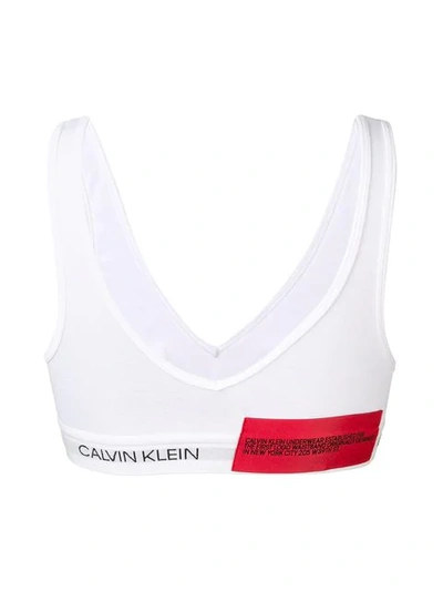 Shop Calvin Klein Underwear Ungefütterter Bh - Weiss In White