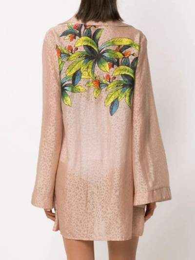 Shop Amir Slama Silk Swimsui In Neutrals