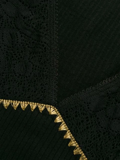 Forte Forte Lace Panel Tank Top In Black