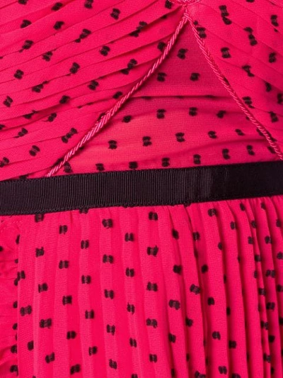 Shop Self-portrait Kleid Mit Rüschen In Pink