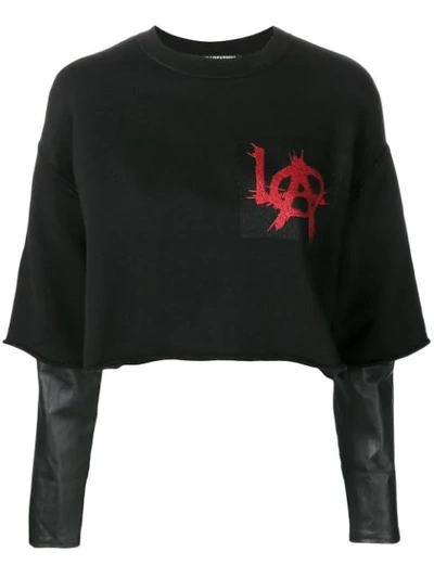 Shop Adaptation Cropped Jumper In Black