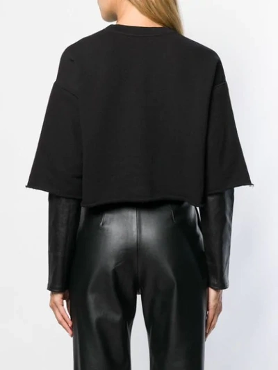 Shop Adaptation Cropped Jumper In Black