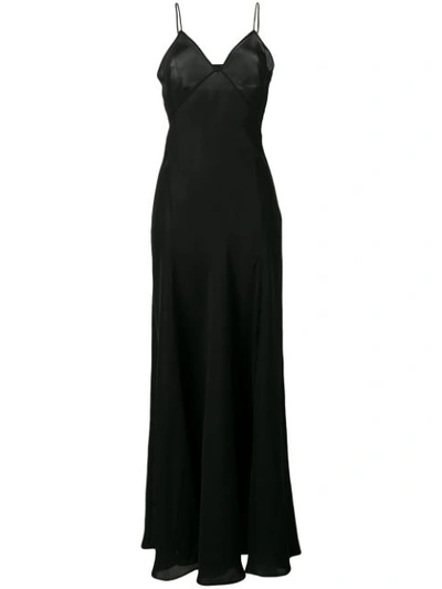 Shop Aspesi Langes Camisole-kleid - Schwarz In Black