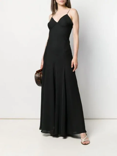 Shop Aspesi Langes Camisole-kleid - Schwarz In Black