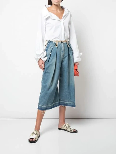 Shop Sacai Klassische Culottes - Blau In Blue