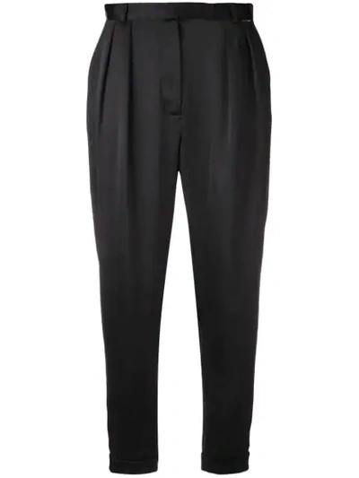 Shop Styland Tapered Trousers In Black