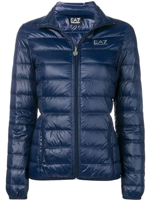 armani blue puffer jacket