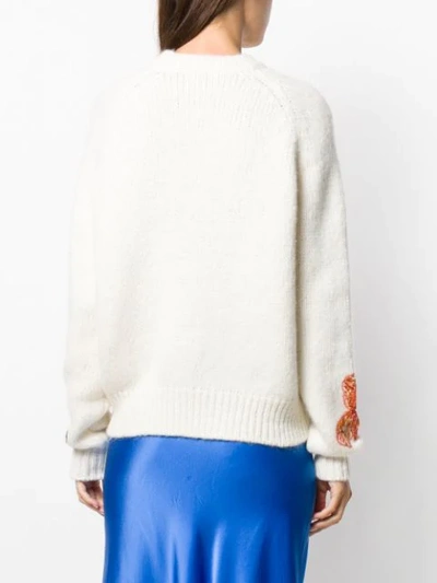 Shop Stella Mccartney Flora And Fauna Sweater In 8490 Natural Colourway